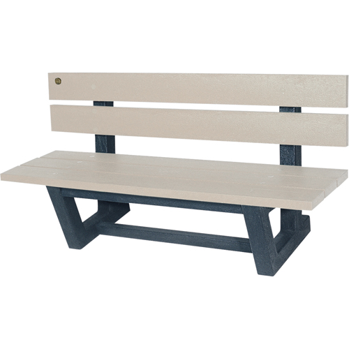Bancs de parc d'ext&eacute;rieur, Plastique recycl&eacute;, 60" lo x 22-13/16" la x 29-13/16" h, Sable Infinity Industrial Services Inc.