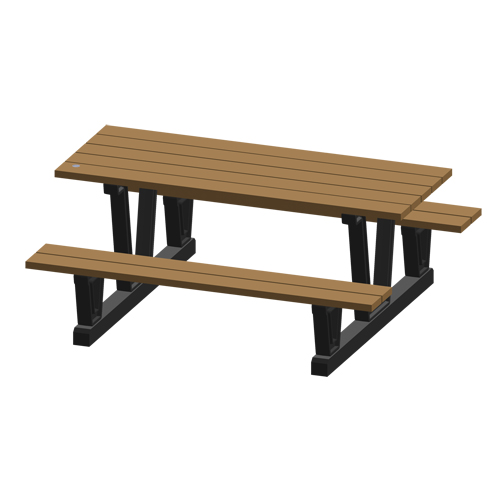 Tables de pique-nique d'ext&eacute;rieur en plastique recycl&eacute;, 72" lo x 60-5/16" la, S&eacute;quoia Infinity Industrial Services Inc.