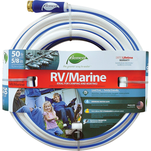 Element Marine & RV Water Hoses, PVC, 5/8" dia. x 50' Infinity Industrial Services Inc.