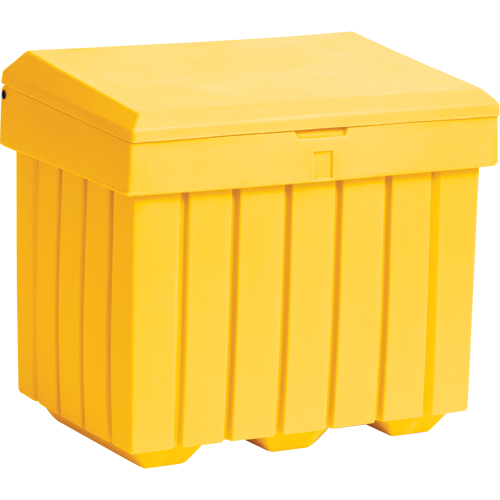 Economy Salt Sand Storage Container, 32" x 23" x 27-1/2", 10 cu. Ft., Yellow Infinity Industrial Services Inc.