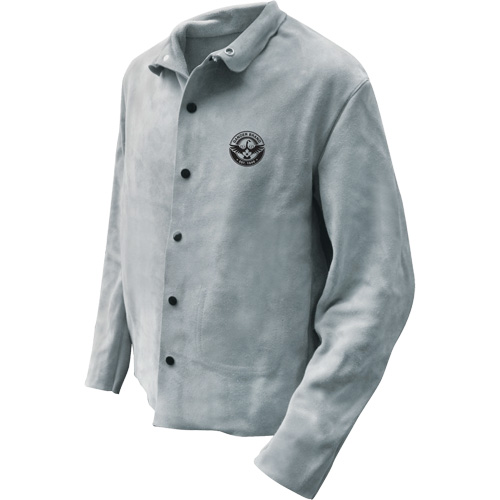 Veste de soudeur, Cuir, T-Grand, Gris Infinity Industrial Services Inc.