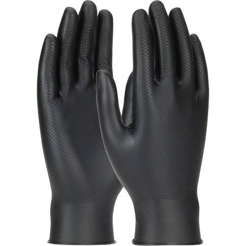 Gants jetables ambidextres Grippaz Skins, Grand, Nitrile, 6 mils, Sans poudre, Noir Infinity Industrial Services Inc.