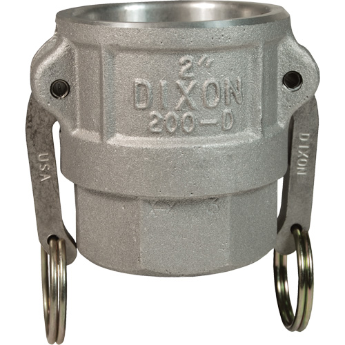 Coupleur &agrave; came et cannelure, Aluminium, Type D, 4", NPT femelle, 100 psi Infinity Industrial Services Inc.