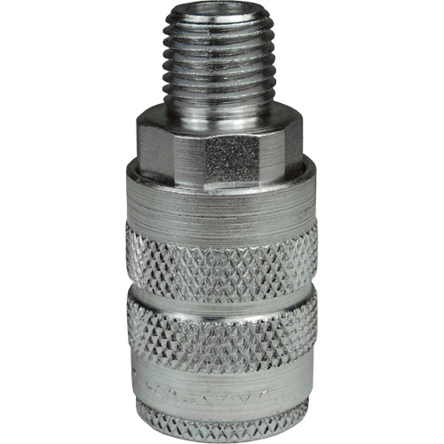 Coupleur pneumatique manuel de s&eacute;rie F, Acier, 1/2", NPTF m&acirc;le, 500 psi Infinity Industrial Services Inc.
