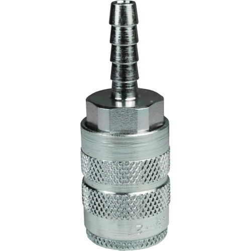 Coupleur &agrave; cannelure pneumatique manuel standard de s&eacute;rie F pour boyau, Acier, 3/8", 500 psi Infinity Industrial Services Inc.