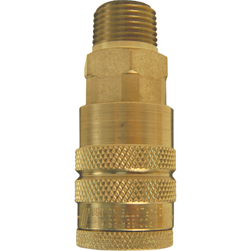 Coupleur pneumatique manuel de s&eacute;rie F, Acier, 1/4", NPTF m&acirc;le, 500 psi Infinity Industrial Services Inc.