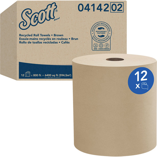 Serviettes en rouleaux durs Universel  de Scott, 1 pli, Standard, 800' lo Infinity Industrial Services Inc.
