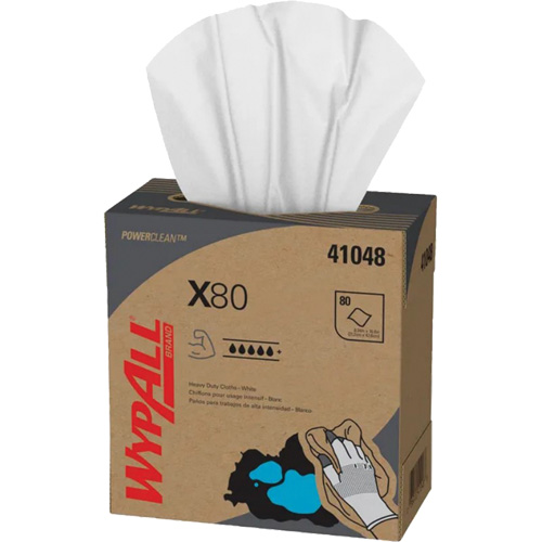WypAll&reg; X80 Extended Use Cloths, Heavy-Duty, 16-4/5" L x 9" W Infinity Industrial Services Inc.