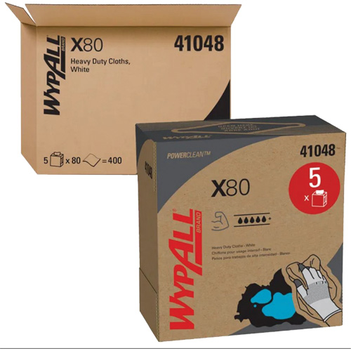 WypAll&reg; X80 Extended Use Cloths, Heavy-Duty, 16-4/5" L x 9" W Infinity Industrial Services Inc.