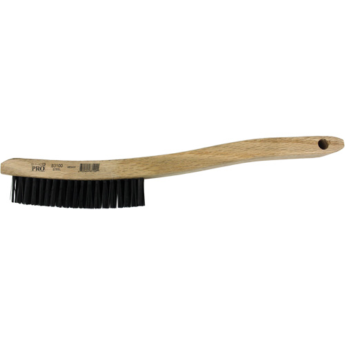 Brosse &agrave; r&eacute;curer &agrave; manche courb&eacute;, Acier, 3 x 19 rangs de fils, Longueur 13-3/4" Infinity Industrial Services Inc.