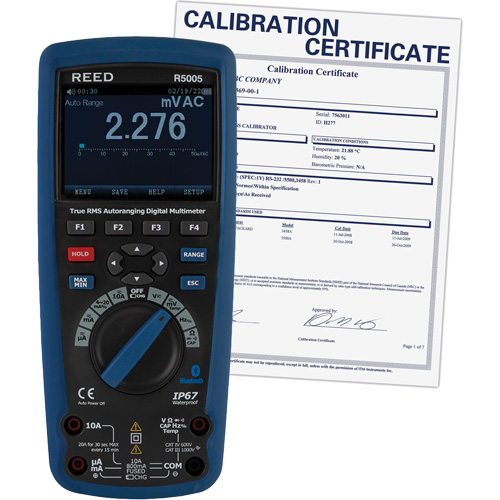 True RMS Industrial Multimeter with ISO Certificate, AC/DC Voltage, AC/DC Current Infinity Industrial Services Inc.
