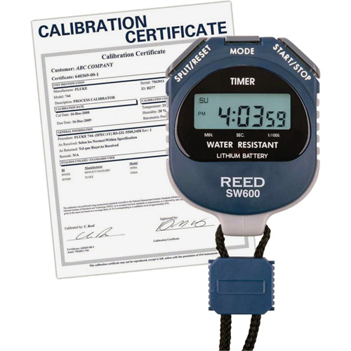 Chronom&egrave;tre REED SW600 avec certificat ISO, Num&eacute;rique, R&eacute;sistant &agrave; l'eau Infinity Industrial Services Inc.