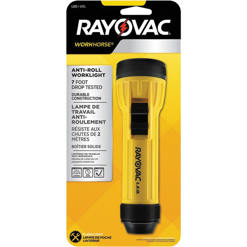 Lampe de poche avec anneau d'accrochage Workhorse, DEL, 20 lumens, Piles D Infinity Industrial Services Inc.
