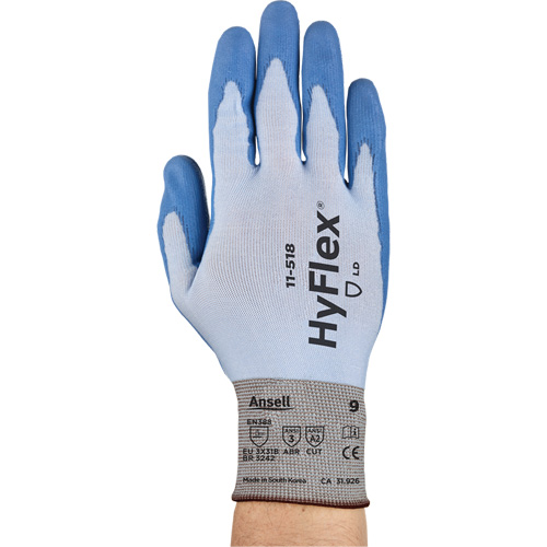 Gants Hy-Flex 11-518, Taille Petit/7, Calibre 18, Rev&ecirc;tement Polyur&eacute;thane, Enveloppe en Dyneema, ASTM ANSI niveau A2/EN 388 niveau B Infinity Industrial Services Inc.