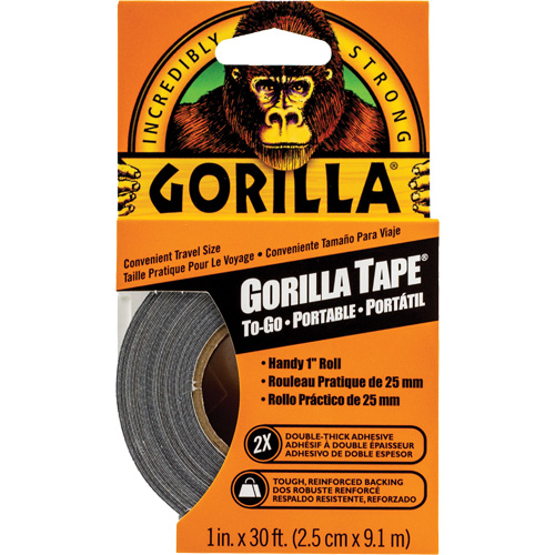 Duct Tape To-Go, 17 mils, Black, 25.4 mm (1") x 9.14 m (30') Infinity Industrial Services Inc.