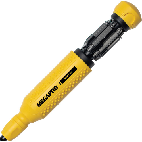Original SHAFTLOK 15-in-1 Multi-Bit Screwdriver, 8-37/50" L, Textured Handle Infinity Industrial Services Inc.