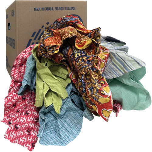 Chiffons d'essuyage, M&eacute;lange de couleurs, 10 lb Infinity Industrial Services Inc.