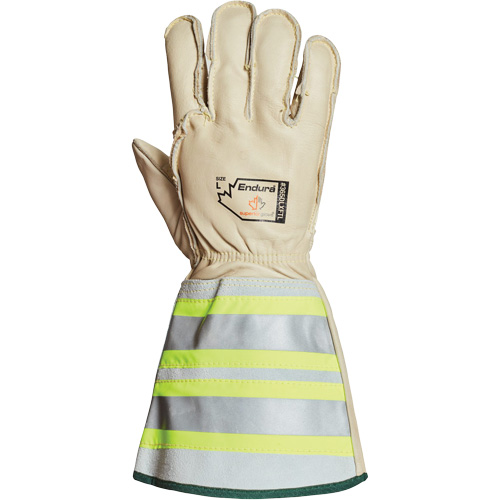Endura&reg; Deluxe Winter Lineman Gloves with 6" Reflective Cuff, Large, Horsehide Palm, Fleece Inner Lining Infinity Industrial Services Inc.