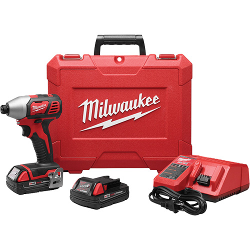 M18 Cordless Hex Impact Driver Kit, 1/4", 1500 in-lbs Max. Torque, 18 V, Lithium-Ion Infinity Industrial Services Inc.