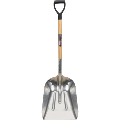Scoop Shovel, Wood, Aluminum Blade, D-Grip Handle, 24-1/2" Length Infinity Industrial Services Inc.