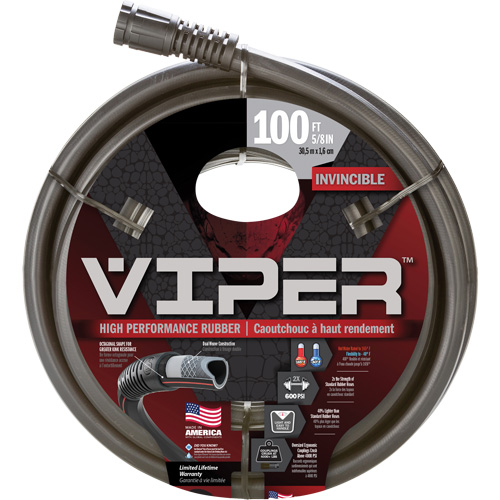 Viper&reg; High Performance Hose, Rubber, 5/8" dia. x 100' Infinity Industrial Services Inc.