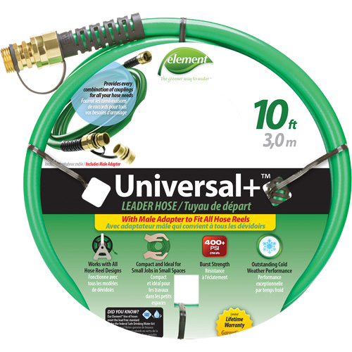 Element&reg; Universal+&reg; Leader Hose, PVC, 1/2" dia. x 10' Infinity Industrial Services Inc.