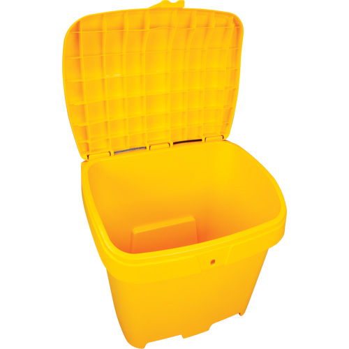 Salt & Sand Storage Bins, With Hasp, 21" x 27" x 26", 4.24 cu. ft., Yellow Infinity Industrial Services Inc.