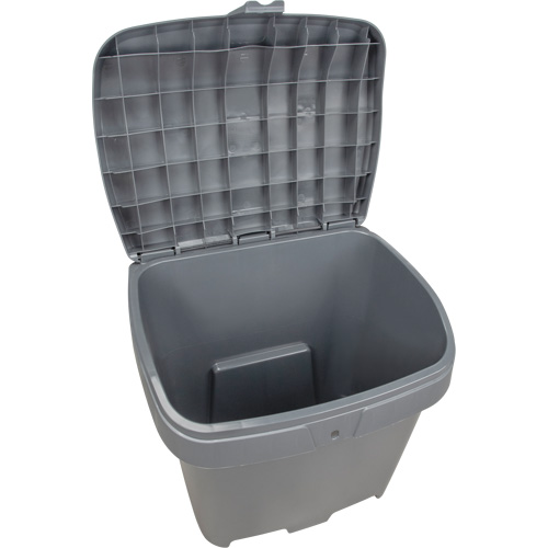 Salt & Sand Storage Bins, With Hasp, 21" x 27" x 26", 4.24 cu. ft., Grey Infinity Industrial Services Inc.