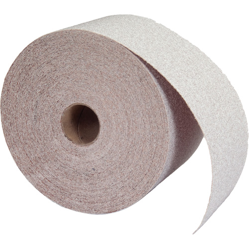 Rouleau de papier abrasif PSA sans chargement, Oxyde d'aluminium, 2-3/4" la x 75' lo, Grain 80 Infinity Industrial Services Inc.