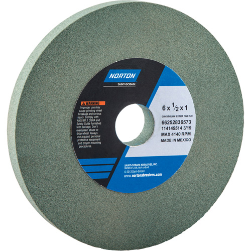 Meules pour rectifieuses d'&eacute;tabli - Meules Gemini, 6" x 1/2", Arbre de 1" Infinity Industrial Services Inc.