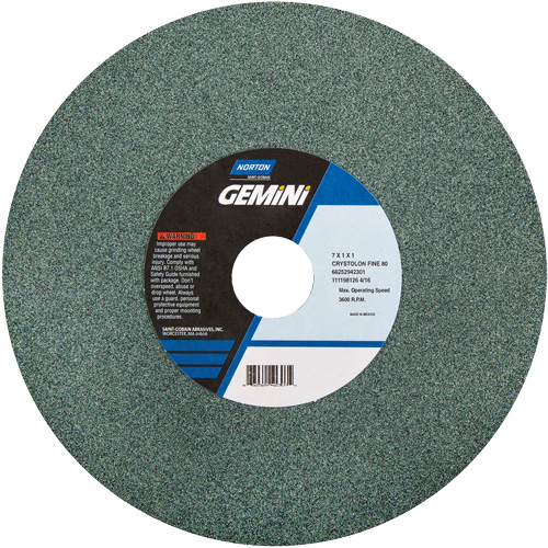 Meules pour rectifieuses d'&eacute;tabli - Meules Gemini, 6" x 1", Arbre de 1" Infinity Industrial Services Inc.