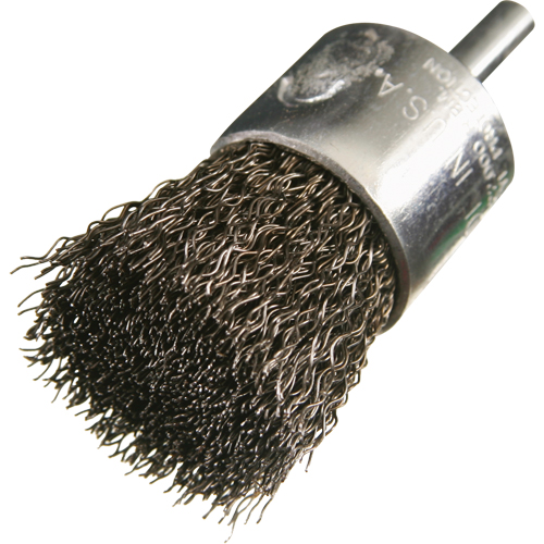 Brosses mont&eacute;es &agrave; fils cr&ecirc;p&eacute;s, 1", Fils 0,005", Tige 1/4" Infinity Industrial Services Inc.