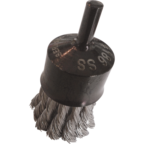 Knotted Wire End Brushes, 1" Dia., 0.014" Wire Dia., 1/4" Shank Infinity Industrial Services Inc.