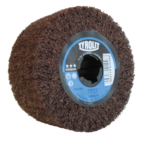 Pro-Line Surface Conditioning Drum, 4" Dia. x 2" W, 3/4" Arbor, Medium Grit, Aluminum Oxide Infinity Industrial Services Inc.