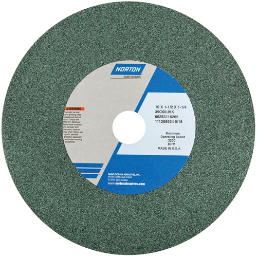 Bench and Pedestal Grinding Wheel, 14" x 2", 1-1/2" Arbor, 1, Silicon Carbide Infinity Industrial Services Inc.