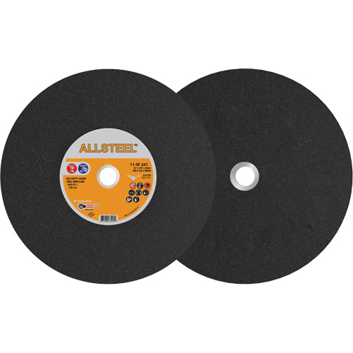 Meule pour scie &agrave; tronçonner AllSteel, 14" x 1/8", Arbre de 25/32", Type 1, Oxyde d'aluminium, 5400 Tr/min Infinity Industrial Services Inc.