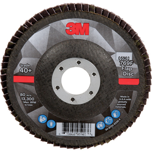 769F Quick Change Flap Disc, 4-1/2" x 7/8", Type 27, 40+ Grit, Ceramic Infinity Industrial Services Inc.