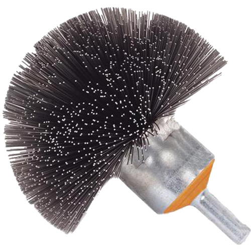 Brosse sph&eacute;rique mont&eacute;e &agrave; fils cr&ecirc;p&eacute;s, 1-1/2", Fils 0,008", Tige 1/4" Infinity Industrial Services Inc.