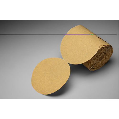 Stikit Gold Paper Disc Roll, 6" Dia., P150 Grit, Aluminum Oxide Infinity Industrial Services Inc.