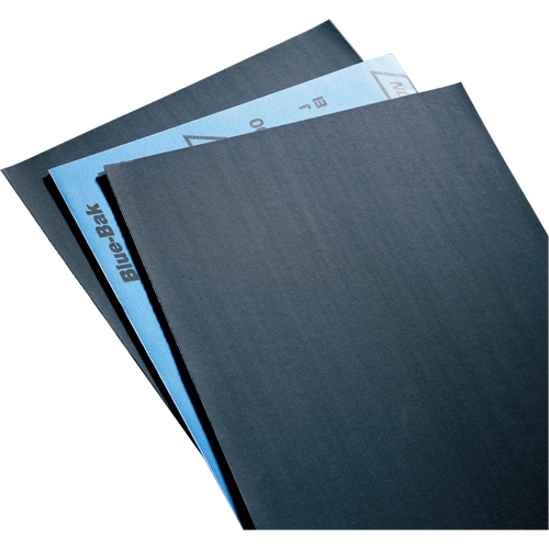 Sandpaper, Paper Sheets - Blue-Bak T414 Waterproof 9" X 11" Sheets, 9" x 11", 220 Grit, Silicon Carbide Infinity Industrial Services Inc.