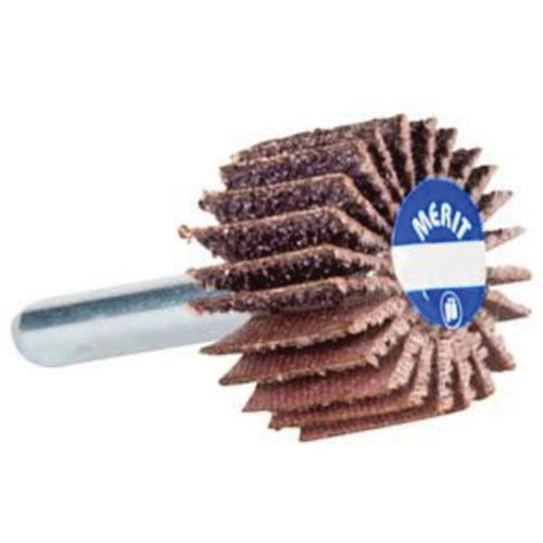 Mini Flap Wheel, Aluminum Oxide, 80 Grit, 1-1/2" x 1-1/2" x 1/4" Infinity Industrial Services Inc.