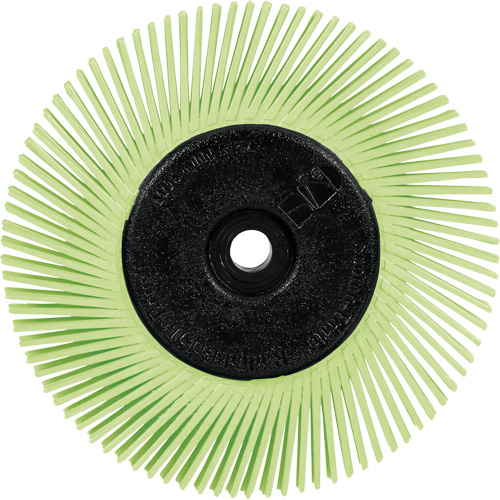 Scotch-Brite Type A Precision Radial Bristle Brush PN-RB with Adapter, Ceramic, 50+ Grit, 6" Dia. Infinity Industrial Services Inc.