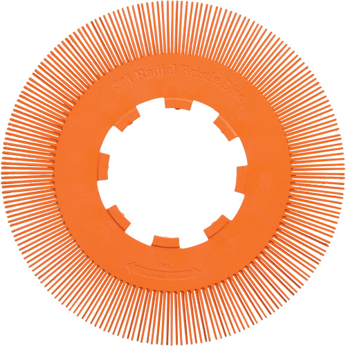 Brosse radiale en soies de pr&eacute;cision type S PN-RB sans adaptateur Scotch-Brite , C&eacute;ramique, Grain 80+, 8" dia. Infinity Industrial Services Inc.