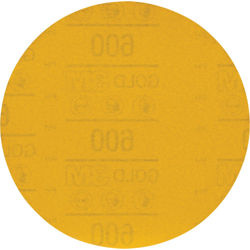 Hookit Gold Abrasive Disc 09260, 6" Dia., 600 Grit, Aluminum Oxide, C-Weight Infinity Industrial Services Inc.