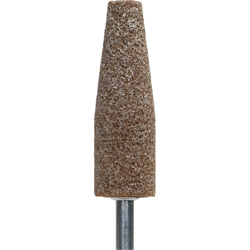 Gemini Vitrified Bond Mounted Point, A38, Aluminum Oxide, 1-1/2" Dia., 1-1/2" L, 60 Grit Infinity Industrial Services Inc.