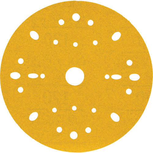 Hookit Gold Abrasive Disc, 6" Dia., 120 Grit, Aluminum Oxide, C-Weight Infinity Industrial Services Inc.