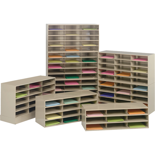 Organisateurs de donn&eacute;es, Stationnaire, 12 fentes, Acier, 33-3/4" la x 11-5/8" p x 14-1/4" h Infinity Industrial Services Inc.