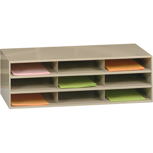 Organisateurs de donn&eacute;es, Stationnaire, 9 fentes, Acier, 33-3/4" la x 11-5/8" p x 10-3/4" h Infinity Industrial Services Inc.