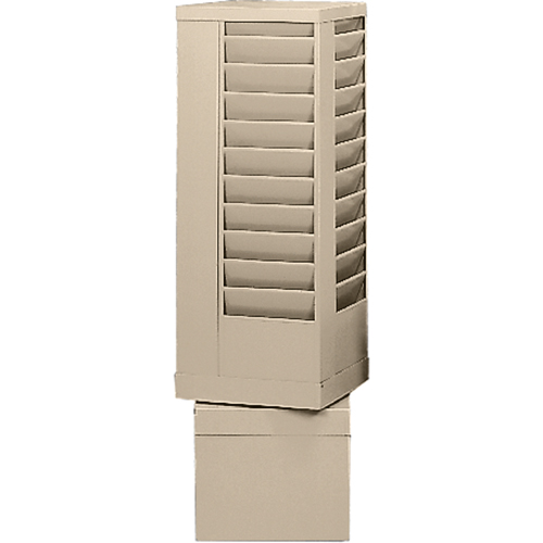 Literature Storage Racks, Rotating, 44 Slots, Steel, 14-1/8" W x 14-1/8" D x 48-1/2" H Infinity Industrial Services Inc.