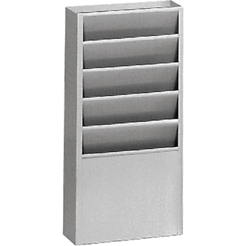 Literature Storage Racks, Stationary, 5 Slots, Steel, 9-3/4" W x 4-1/8" D x 21" H Infinity Industrial Services Inc.